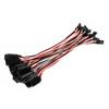 OliYin 20pcs 26# 26AWG 5.90inch 15cm 150mm 30Cores Futata JR Anti-Interference Servo Flat Extension Cable Male to Female view 3