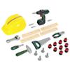 Theo Klein 8417 Bosch Craftsman Set I Cordless Screwdriver with Light & Sound I with Tools and Construction Worker Helmet I Toys for Children Aged 3 and Over view 1