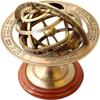 FYNJREX Vintage Brass Engraved Brass Tabletop Armillary Nautical Sphere Globe Item view 1