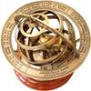 FYNJREX Vintage Brass Engraved Brass Tabletop Armillary Nautical Sphere Globe Item view 4