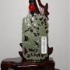 2.3"China Certified Nature Hetian Nephrite Jade Lucky Horse and Bamboo Pendants view 4