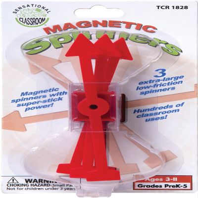 Teacher Primary Concepts Magnetic Spinners, Pack of 3 (PC-1828)
