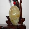 1.6" China Certified Nature Hetian Nephrite Jade Fine Carved Wealth Pixiu Necklace Pendant view 1