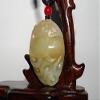 1.6" China Certified Nature Hetian Nephrite Jade Fine Carved Wealth Pixiu Necklace Pendant view 3