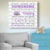 Adorable You are My Sunshine Bedtime Story Rhyme - Woodland Owl Design - Stretched Canvas Nursery Wall Art Decor - Baby Gift idea - Wooden Frame Construction - Ready to Hang 24X30 view 4
