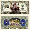 100 Cheerleading Million Dollar Bills with Bonus Thanks a Million Gift Card Set view 1