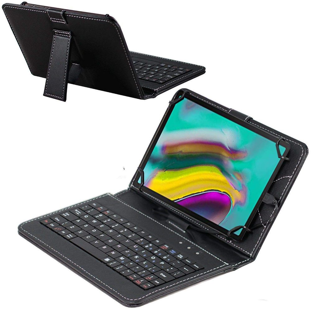 Navitech Black Keyboard Case Compatible with Samsung Galaxy Tab E