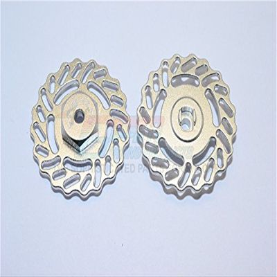 GPM For Traxxas LaTrax Teton & LaTrax SST Upgrade Parts Aluminum Brake Disk +2.5mm Thick - 2Pcs Set Silver
