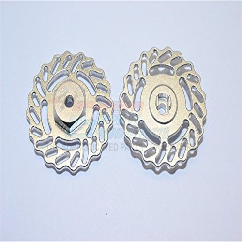 GPM For Traxxas LaTrax Teton & LaTrax SST Upgrade Parts Aluminum Brake Disk +2.5mm Thick - 2Pcs Set Silver