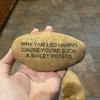 Birthday Custom Message Potato - Your message on a real potato for a Birthday! Upload your own message. Novelty and Gag gift. As Seen On Shark Tank. Surprise Gift Box included. view 4