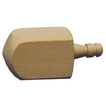 72 Pcs of Wood Dreidel Dreidel Width: 1"; Dreidel Height: 2-1/2"