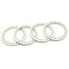 4PCS Aluminum 2.2 Beadlock Ring Replacement for 1/10 RC 2.2 Inch Wheel Rims Axial Wraith (Silver) view 2