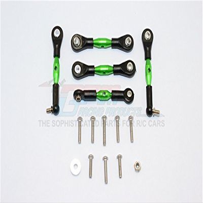 Axial Yeti Jr. Score Trophy Truck (AX90052) / Yeti Jr. Maverick (AXI90069) Upgrade Parts Aluminum Tie Rods - 5Pcs Set Green