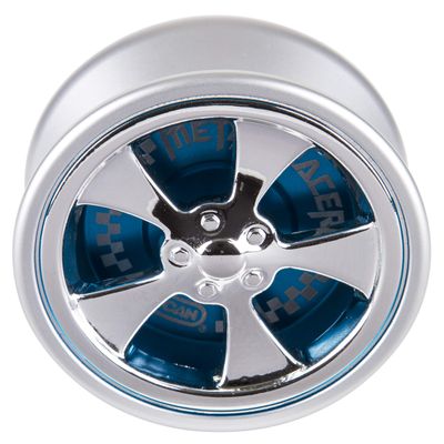 Duncan Toys Metal Racer Yo-Yo, Aluminum Advanced Level Yo-Yo with Racer Caps and SG Sticker Response, Blue