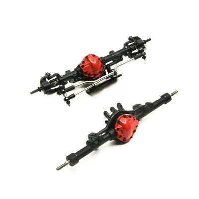 QUE-T Aluminum Alloy Front Axle and Rear Axle for 1:10 D90 RC Model Crawler Car Upgrade Parts