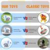 Big & Little Elephant Wooden Push Toy by Jack Rabbit Creations- Eco- Friendly Toddler Toy for Interactive, Montessori Inspired Developmental Push & Pull Toys for Babies & Kids- 18 Months + view 3