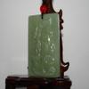 2.4" China Certified Nature Hetian Nephrite Jade Logevity God and Deer Pendants view 3