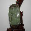3.6"China Certified Nature Hetian Nephrite Jade Wealth Fisherman & Fish Pendants view 1