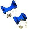 Shock Tower Damper Mount 2pcs Blue for Traxxas EREVO New E-REVO 2.0 VXL Summit Player Pro 4x4 5317 Front and Rear view 1