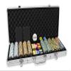 DA VINCI Monte Carlo Poker Club Set of 500 14 Gram 3 Tone Chips with Upgraded Aluminum Case, 2 Decks of Plastic Playing Cards, 2 Cut Cards, Dealer and Blind Buttons view 1