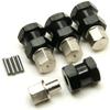 A Set of Aluminum Alloy 12mm Wheel Hub Hex Drive Adaptor + 15mm Offset for 1:10 Axial SCX10 /Wraith RC Crawler Car (Black, 15MM) view 2