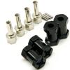 A Set of Aluminum Alloy 12mm Wheel Hub Hex Drive Adaptor + 20mm Offset for 1:10 Axial SCX10 /Wraith RC Crawler Car (Black, 20MM) view 3