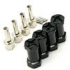 A Set of Aluminum Alloy 12mm Wheel Hub Hex Drive Adaptor + 25mm Offset for 1:10 Axial SCX10 /Wraith RC Crawler Car (Black, 25MM) view 2