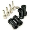A Set of Aluminum Alloy 12mm Wheel Hub Hex Drive Adaptor + 25mm Offset for 1:10 Axial SCX10 /Wraith RC Crawler Car (Black, 25MM) view 3