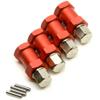 A Set of Aluminum Alloy 12mm Wheel Hub Hex Drive Adaptor + 20mm Offset for 1:10 Axial SCX10 /Wraith RC Crawler Car (Red, 20MM) view 4