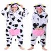CANASOUR Cow Onesie Kids Halloween Cosplay Costume Girls One Piece Pjs Anime Unisex Hoodie Pajamas For 6-8 Years Boys Party Pyjamas (Height 47-51, 6 Years, Cow) view 1