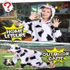 CANASOUR Cow Onesie Kids Halloween Cosplay Costume Girls One Piece Pjs Anime Unisex Hoodie Pajamas For 6-8 Years Boys Party Pyjamas (Height 47-51, 6 Years, Cow) view 2