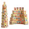 Guaishou New Chinese English Language Learning Wooden Blocks Domino Children's Educational Product Wooden Toys Recognize/Identify Fruits and Animals 100pcs view 1