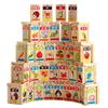 Guaishou New Chinese English Language Learning Wooden Blocks Domino Children's Educational Product Wooden Toys Recognize/Identify Fruits and Animals 100pcs view 2
