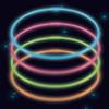 amscan 9902332 - Assorted Neon Glow Up Necklaces Trick or Treat and Party Favours - 4 Pack view 1