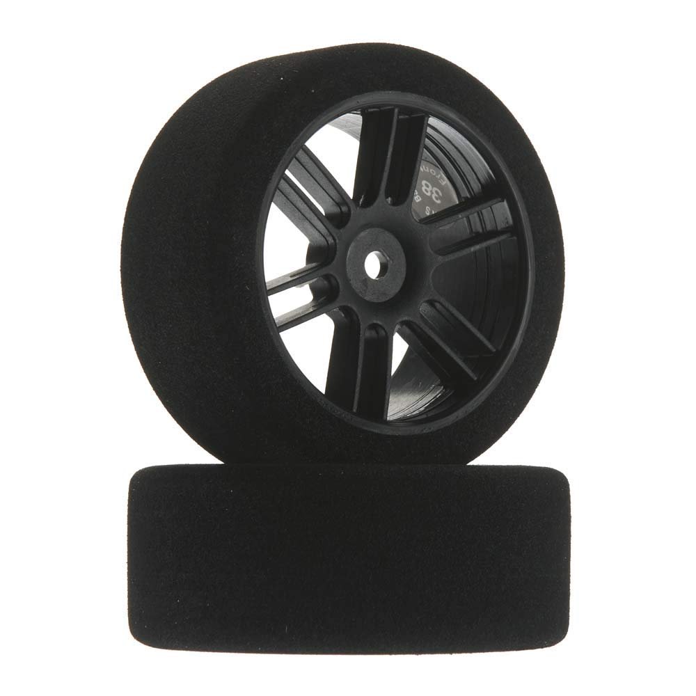 BSR Racing Tires Front 26mm Nitro Touring Foam Tire Blk Whl 382 BXRF2638B RC Tire