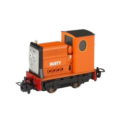 Bachmann Trains Thomas & Friends - Narrow Gauge Rusty (Diecast Construction) - HOn30 Scale - Runs on N Scale Track, Prototypical Orange