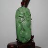 3.2"China Nature Hetian Nephrite Jade Hand Carved Tiger and Pine Tree Amulet Pendants view 2