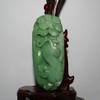 3.2"China Nature Hetian Nephrite Jade Hand Carved Tiger and Pine Tree Amulet Pendants view 3