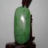 3.2"China Nature Hetian Nephrite Jade Hand Carved Tiger and Pine Tree Amulet Pendants view 4