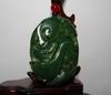2.4"China Certified Nature Hetian Nephrite Jade Fortune Pixiu and Ruyi Pendants view 2