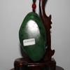 2.7"China Certified Nature Hetian Nephrite Jade Wealth Fish and Lotus Pendants view 4