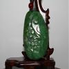 2.5"China Certified Nature Hetian Nephrite Jade Happy Magpie and Plum Blossom Pendants 9896 view 1