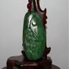 2.5"China Certified Nature Hetian Nephrite Jade Happy Magpie and Plum Blossom Pendants 9896 view 2
