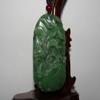2.9"China Certified Nature Hetian Nephrite Jade Wealth Crab and Lotus Pendants view 2