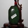 2.4"China Certified Nature Hetian Nephrite Jade Auspicious Goat and Bat Pendants view 4