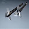 1Pair 3-Blade Alloy Propeller Assembly 4mm Shaft 25cm Hard Shaft Double Motor RC Boat #1718 view 1