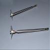 1Pair 3-Blade Alloy Propeller Assembly 4mm Shaft 25cm Hard Shaft Double Motor RC Boat #1718 view 2
