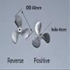 1Pair 3-Blade Alloy Propeller Assembly 4mm Shaft 25cm Hard Shaft Double Motor RC Boat #1718 view 3