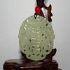 2"China Certified Nature Hetian Nephrite Jade Good Harvest and Magpies Pendants view 1