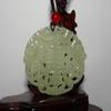 2"China Certified Nature Hetian Nephrite Jade Good Harvest and Magpies Pendants view 2
